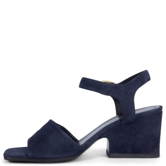 Céline by Phoebe Philo 2016 Block Heel Sandals Navy Suede size 40 - Picture 5 of 11
